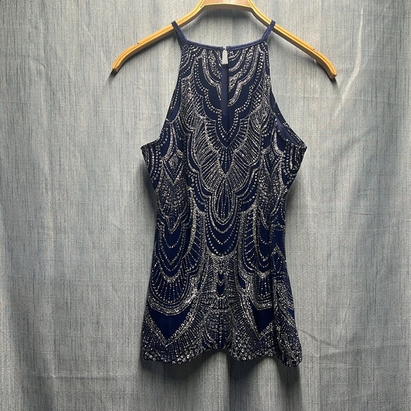 Blu Sage sparkly sleeveless top size 6 - Picture 6 of 9